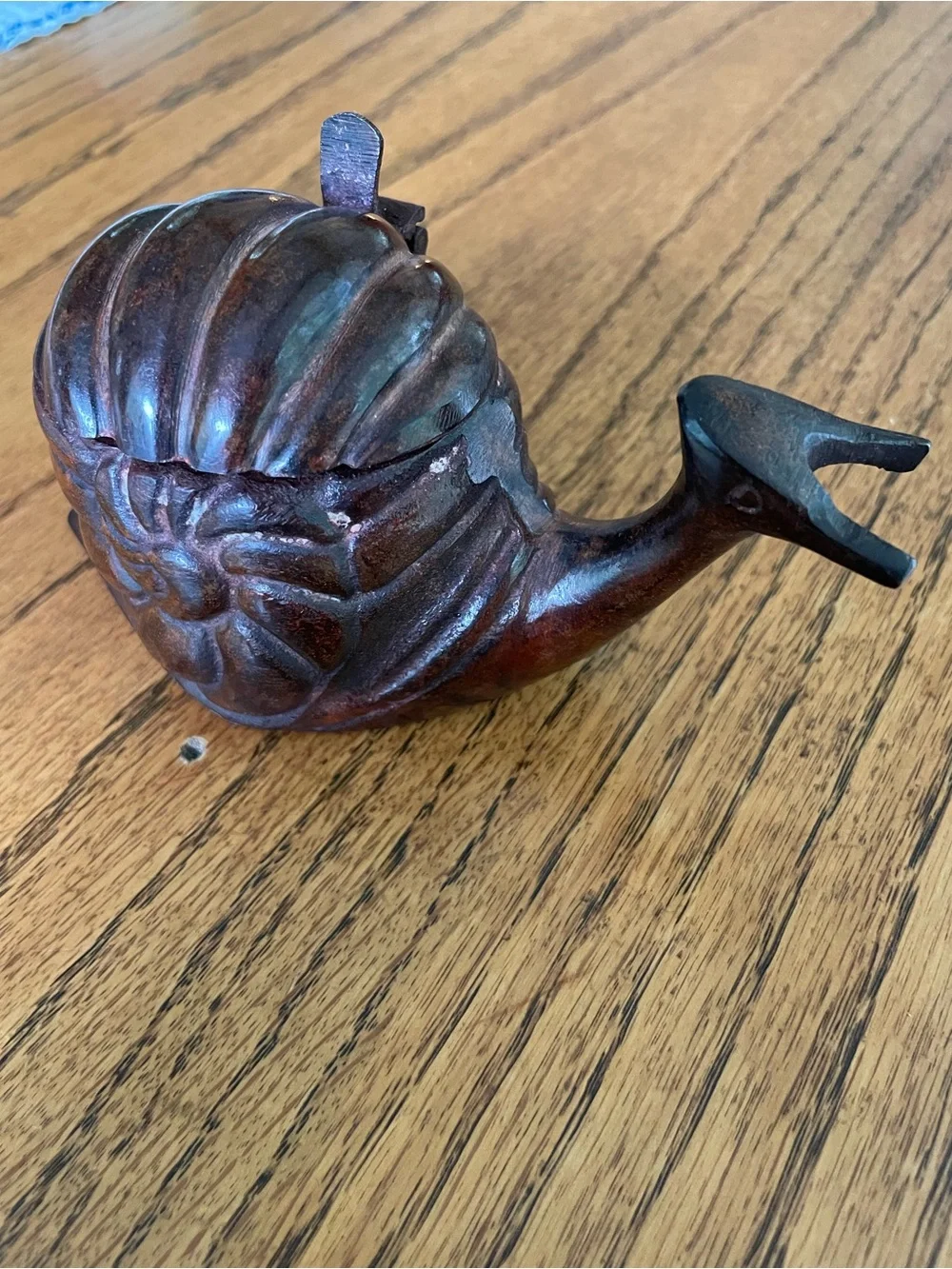 Vintage DEPT 56 Metal Snail TeaLight Candle Holder